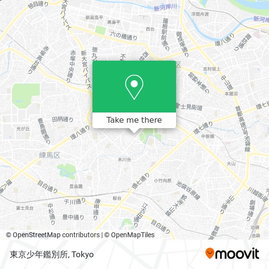 東京少年鑑別所 map