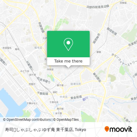 寿司･しゃぶしゃぶ ゆず庵 東千葉店 map