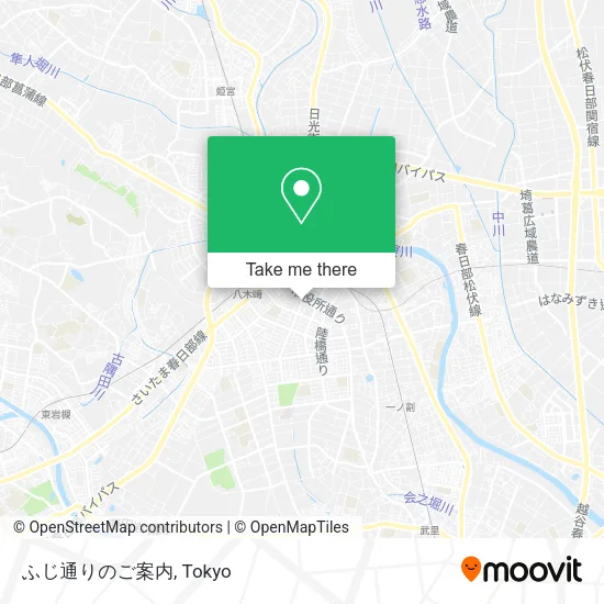 ふじ通りのご案内 map