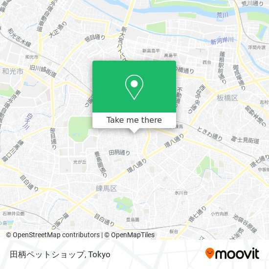 田柄ペットショップ map