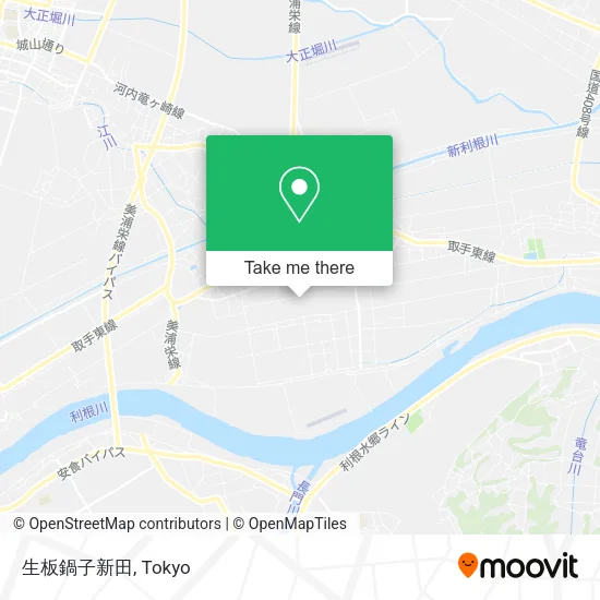 生板鍋子新田 map