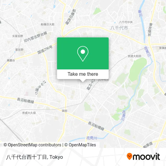 Yachiyo-Dai West 10-Chome map