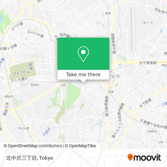 北中沢三丁目 map