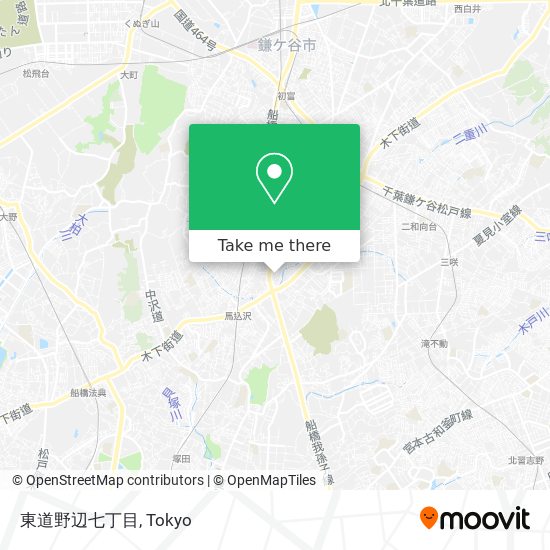 東道野辺七丁目 map
