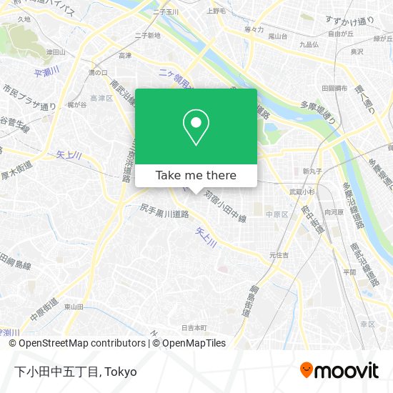 下小田中五丁目 map