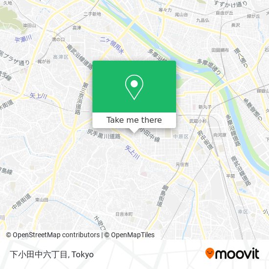 下小田中六丁目 map