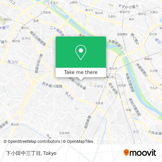 下小田中三丁目 map