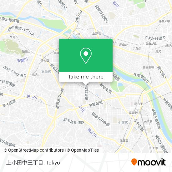上小田中三丁目 map