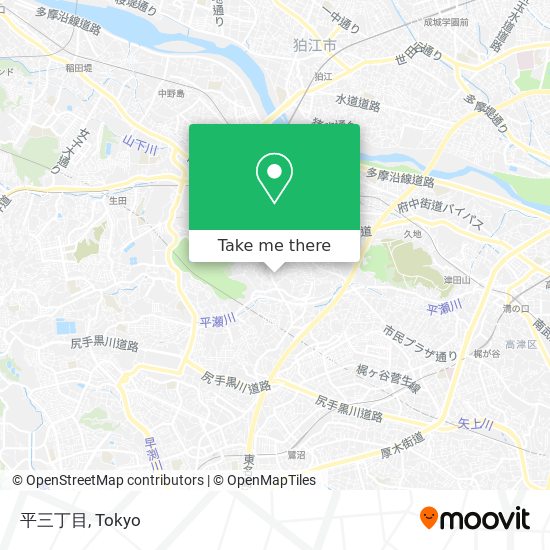 平三丁目 map