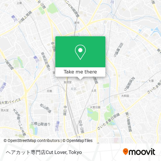 ヘアカット専門店Cut Lover map