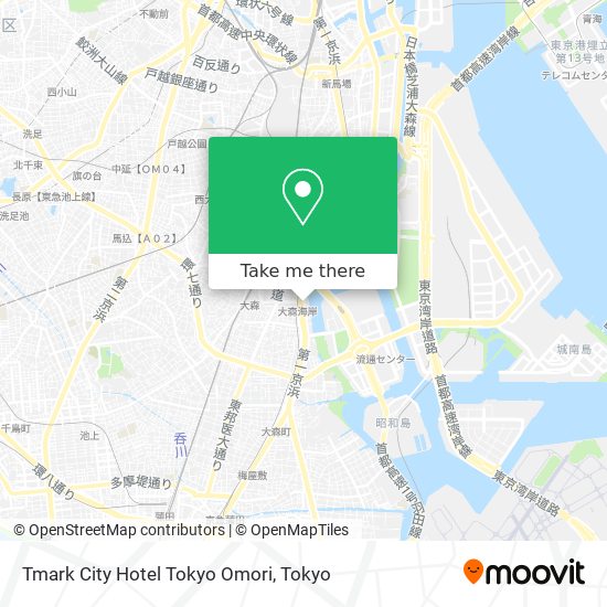 Tmark City Hotel Tokyo Omori map