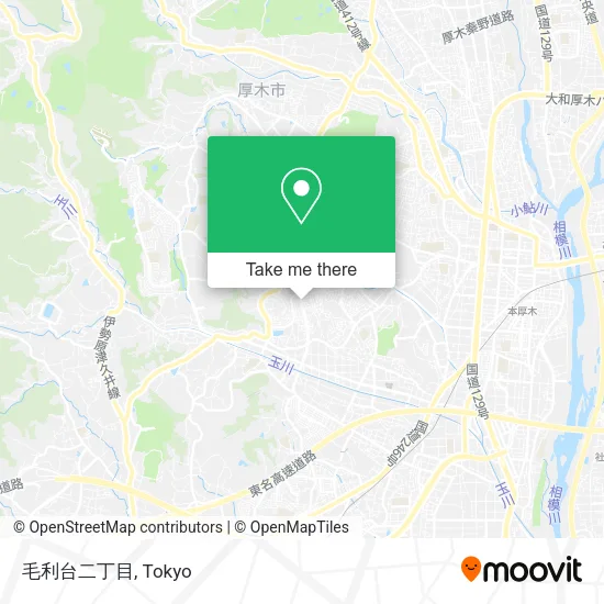 毛利台二丁目 map