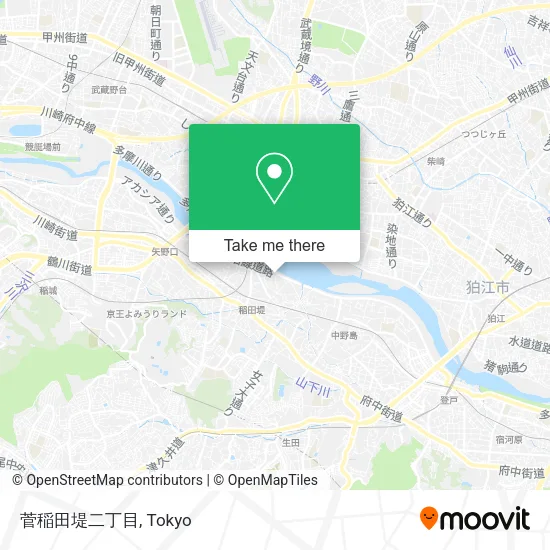 菅稲田堤二丁目 map