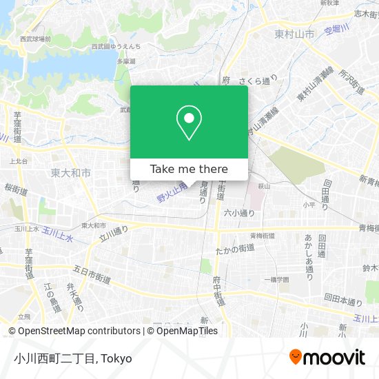 小川西町二丁目 map