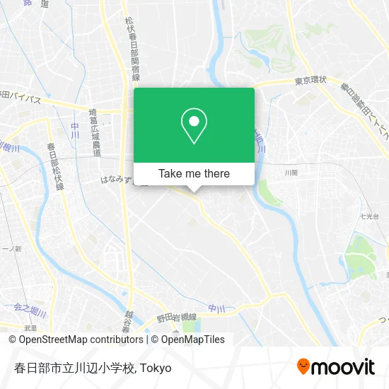 春日部市立川辺小学校 map