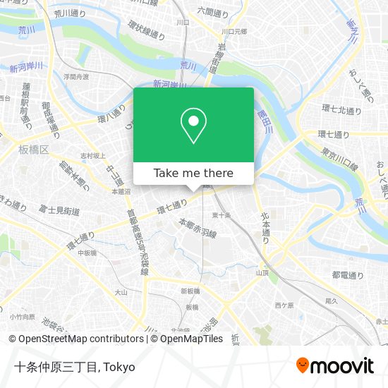 十条仲原三丁目 map