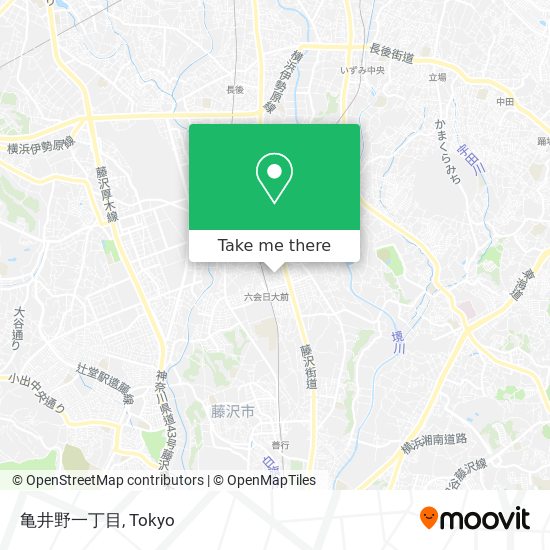 亀井野一丁目 map