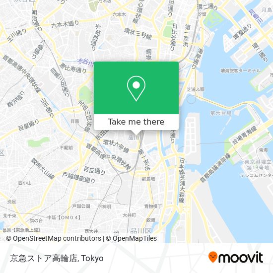 京急ストア高輪店 map