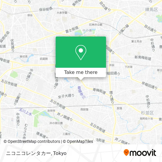 ニコニコレンタカー map