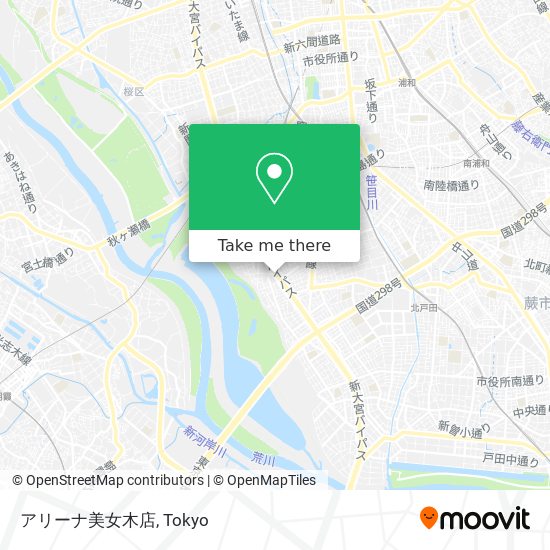 アリーナ美女木店 map