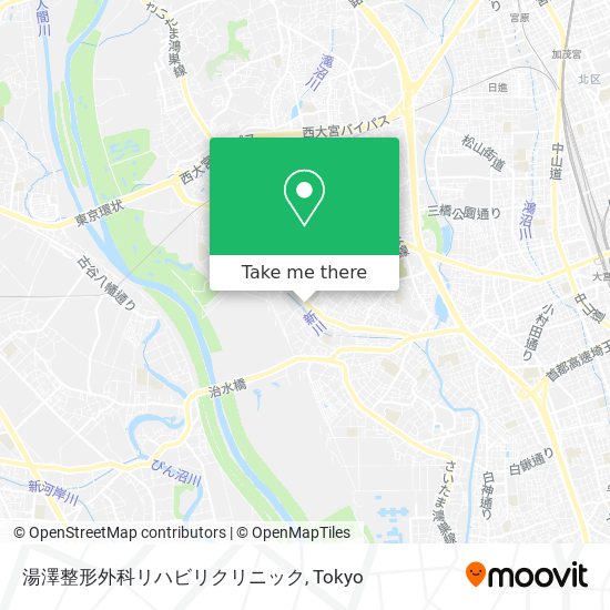 湯澤整形外科リハビリクリニック map