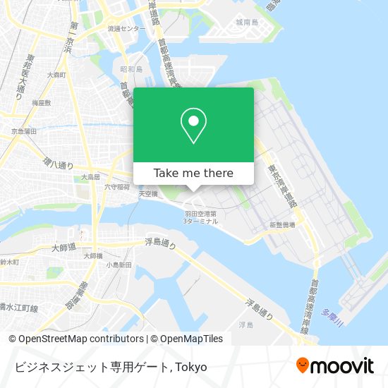 ビジネスジェット専用ゲート map
