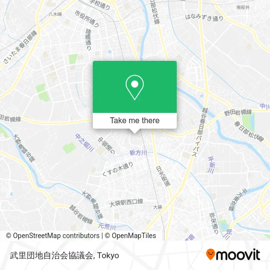 武里団地自治会協議会 map