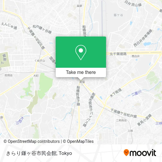 きらり鎌ヶ谷市民会館 map