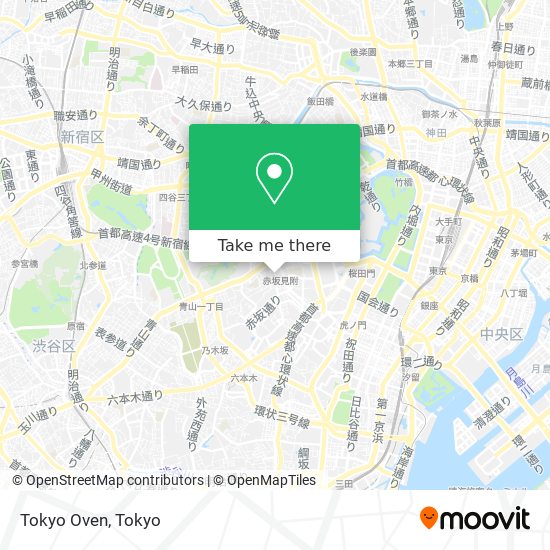 Tokyo Oven map