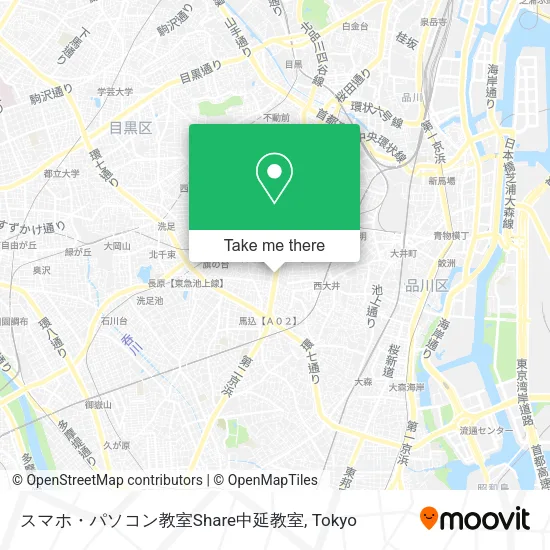 スマホ・パソコン教室Share中延教室 map