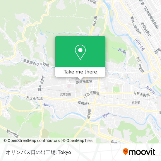 オリンパス日の出工場 map