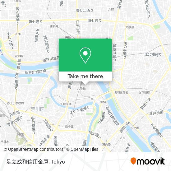 足立成和信用金庫 map
