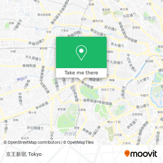 京王新宿 map