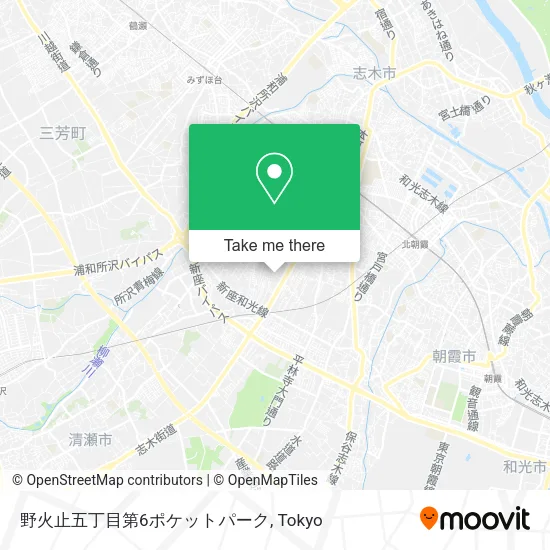野火止五丁目第6ポケットパーク map