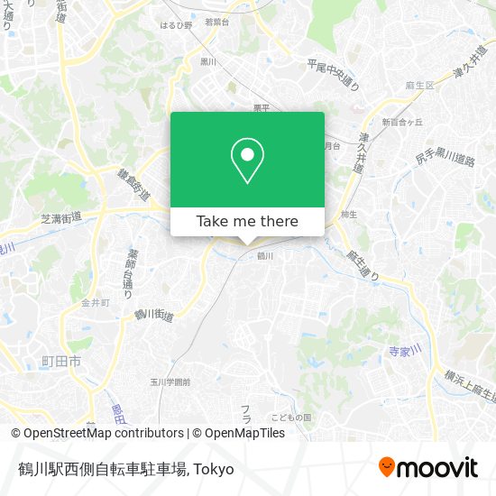 鶴川駅西側自転車駐車場 map