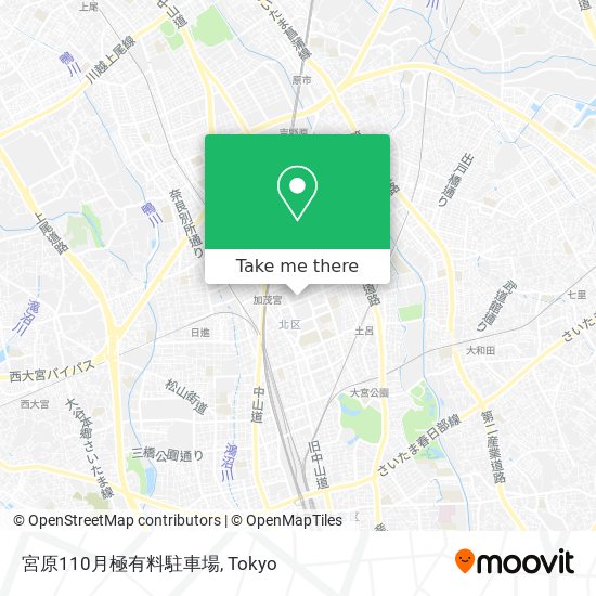 宮原110月極有料駐車場 map