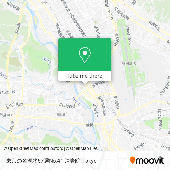東京の名湧水57選No.41 清岩院 map