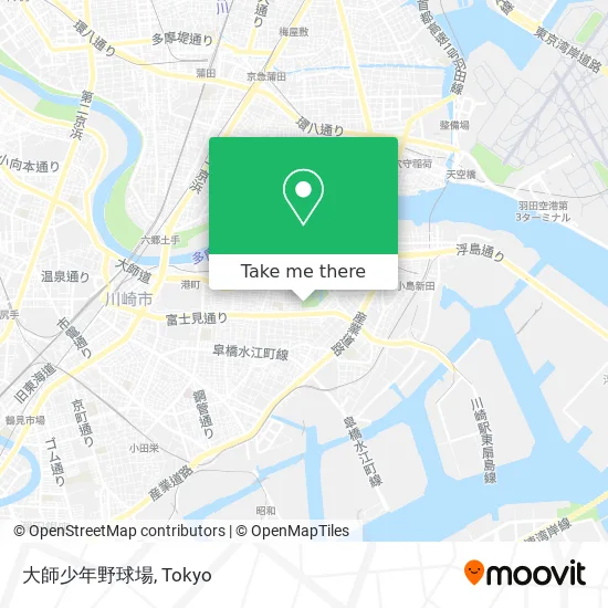 Daishi Little League Baseball Field map