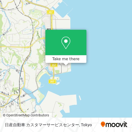 日産自動車 カスタマーサービスセンター map