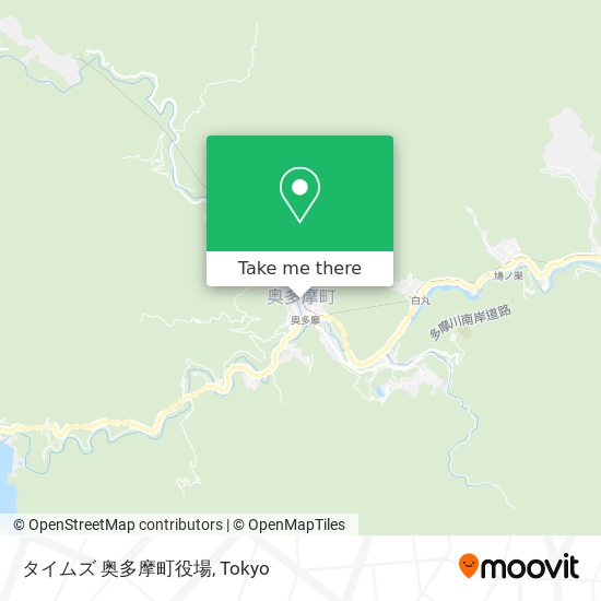 タイムズ 奥多摩町役場 map