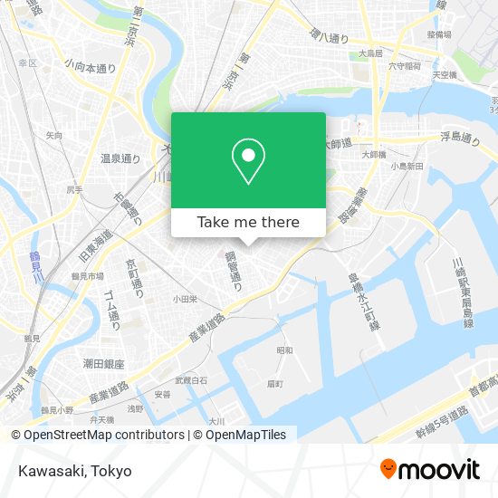 Kawasaki map