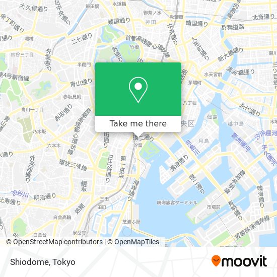 Shiodome map