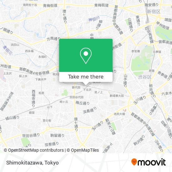 Shimokitazawa map