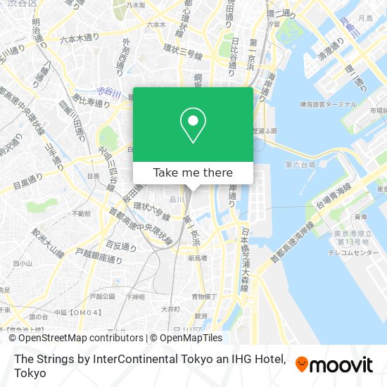 The Strings by InterContinental Tokyo an IHG Hotel map