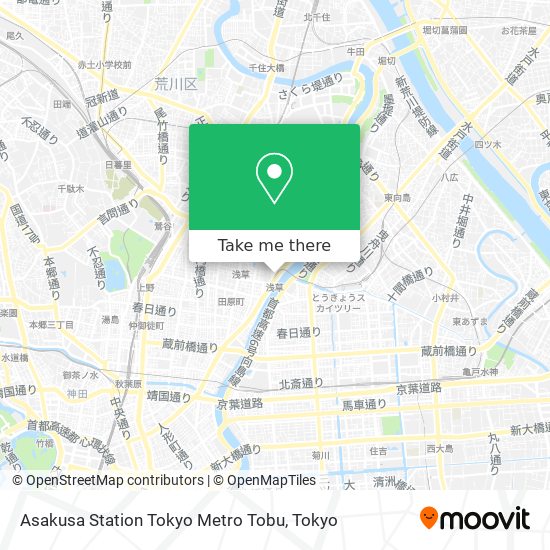 Asakusa Station Tokyo Metro Tobu map