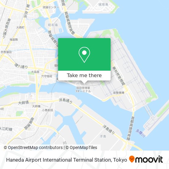 Haneda Airport International Terminal Station map