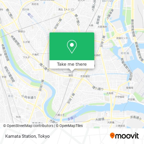 Kamata Station map