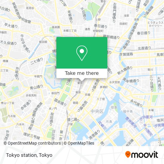 Tokyo station map