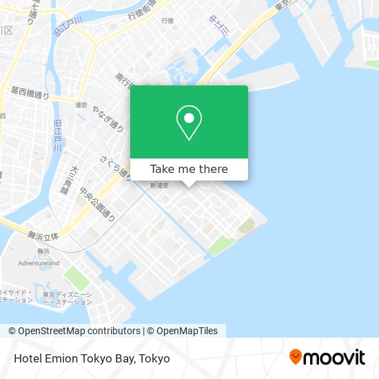 Hotel Emion Tokyo Bay map