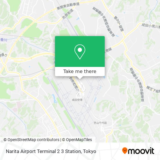 Narita Airport Terminal 2 3 Station map